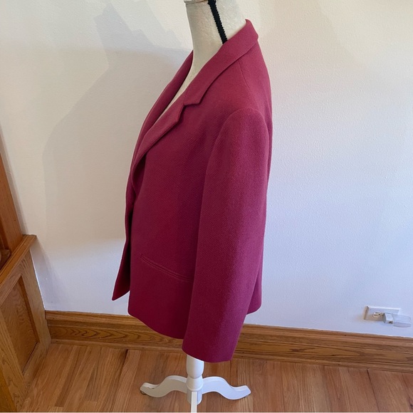 Stanley Blacker fuchsia colored 2 button blazer size 12 - Picture 4 of 11